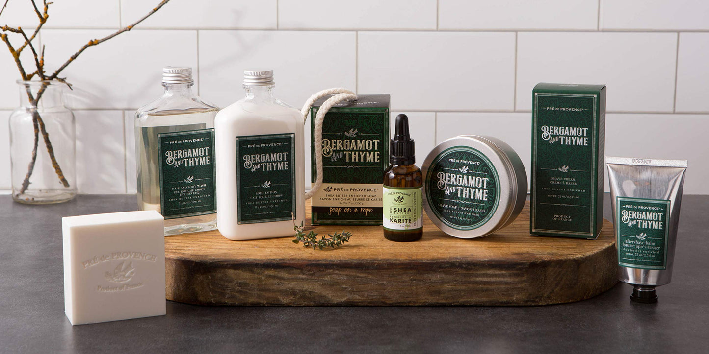 Pre de Provence Bergamot & Thyme Men's Fragrance Collection, Body Lotion, 250 ML