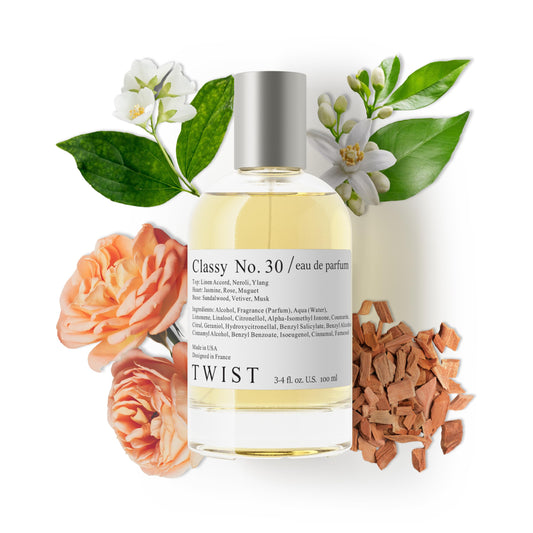 Twist Classy No. 30 - Eau De Parfum Inspired by Chane. No. 5, Long-Lasting Perfume For Women, Floral & Aldehyde, Vegan, Clean Ingredients, Fragrance Beauty & Personal Care HOUSE OF TWIST