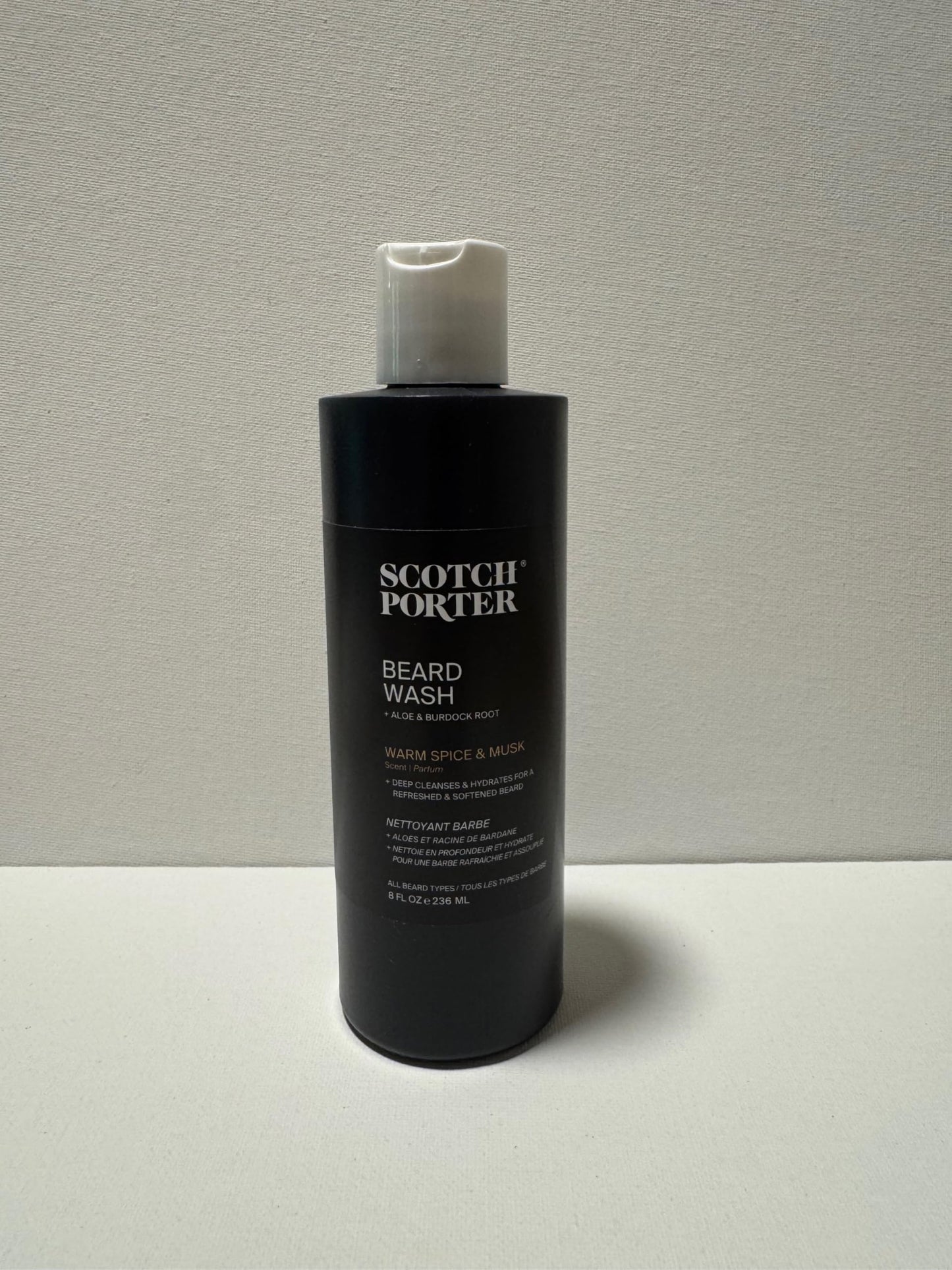 Scotch Porter Moisturizing Beard Wash - Cleanse, Refresh, Hydrate & Soften Coarse, Dry Facial Hair while Protecting Skin for a Fuller-Looking Beard