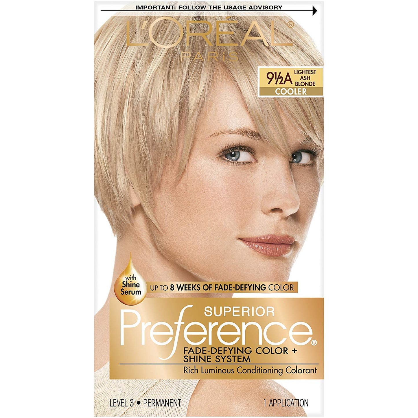 L'Oreal Superior Preference - 9-1/2A Lightest Ash Blonde (Cooler) 1 Each (Pack of 7)