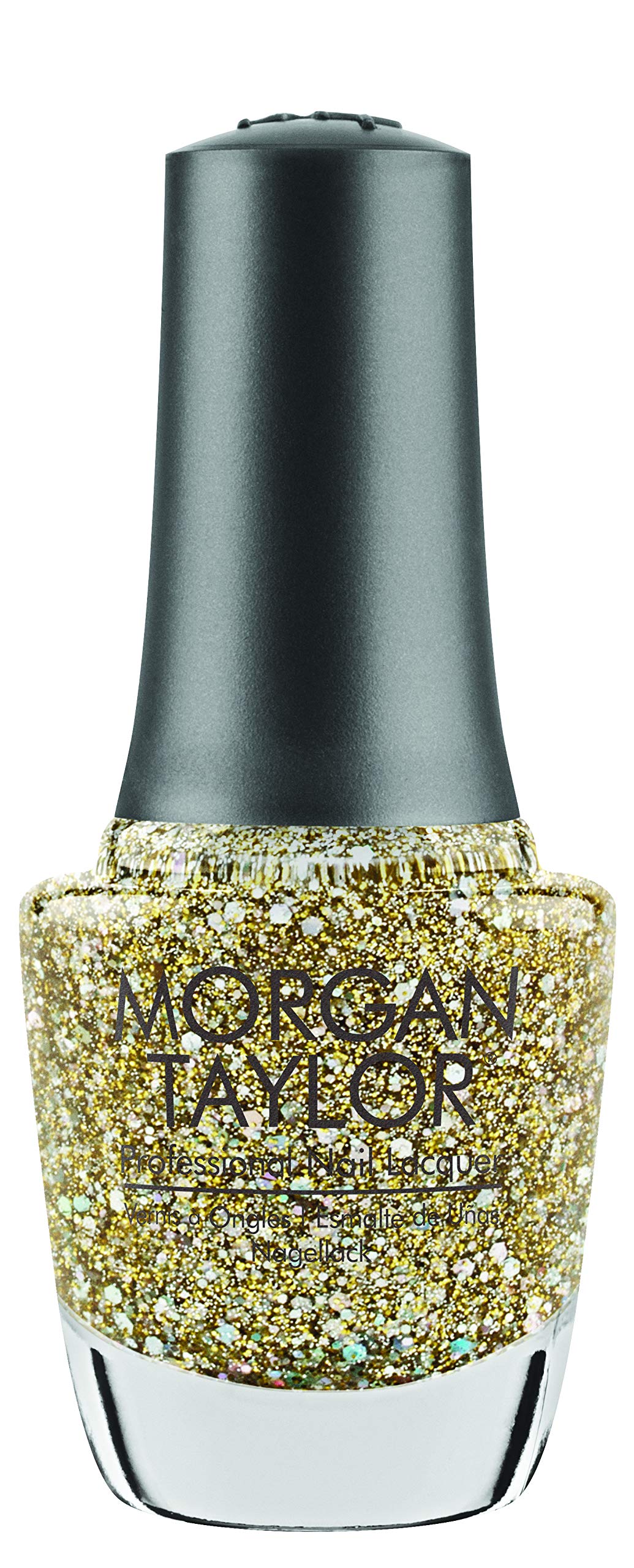 Morgan Taylor Nail Lacquer (All That Glitters Is Gold) Gold Sparkle Professional Lacquer, Vibrant, Chip-Resistant, Fast-Drying, Long-Lasting Beauty & Personal Care Morgan Taylor