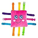 Buckle Toys - Bella Square - Learning Activity Game - Develop Motor Skills and Problem Solving - Travel Essential for Toddlers 1-3