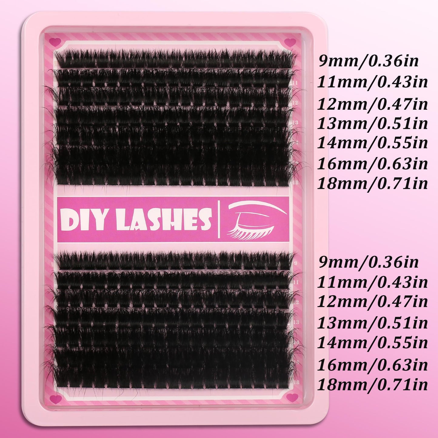 Gmagictobo Lash Clusters C Curl Lash Clusters Kit Lashes Clusters 280 Pcs Individual Eyelash Clusters DIY Lash Extension Kit for Self Application Beauty and Personal Care Gmagictobo