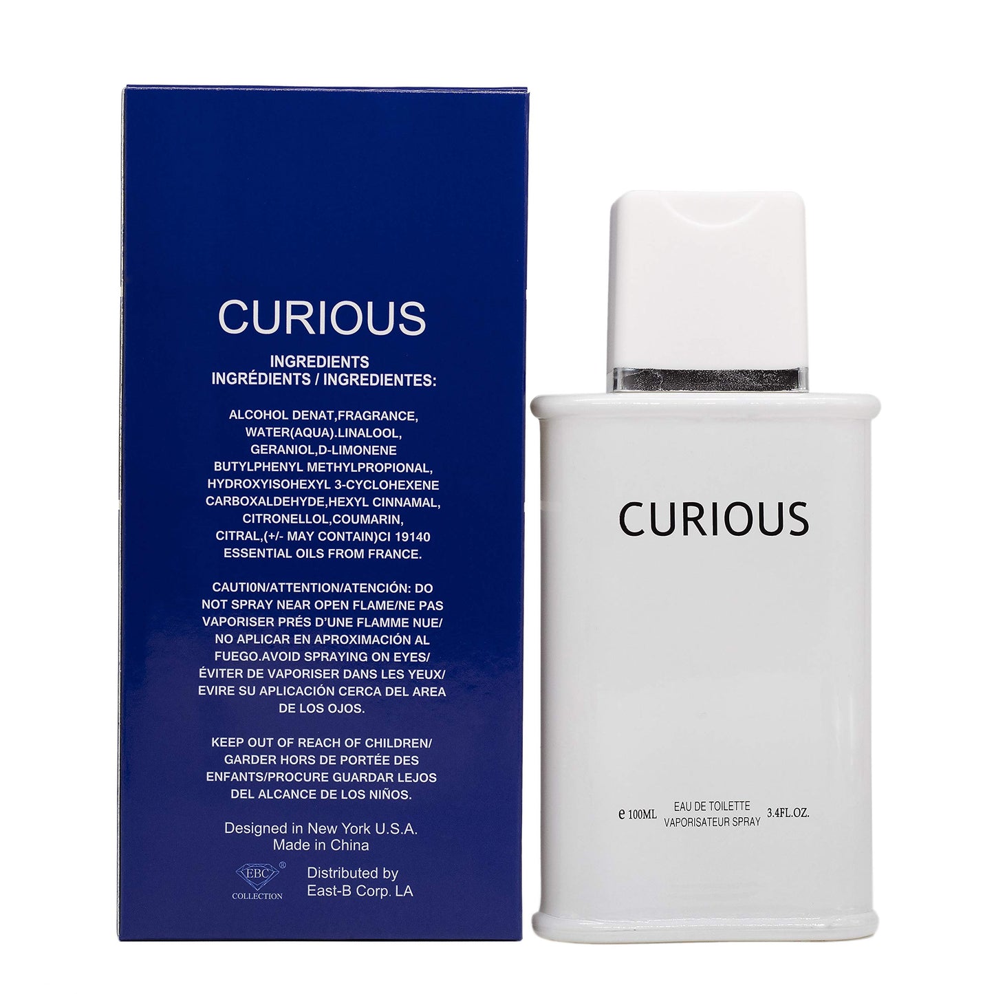 EBC Curious Eau De Toilette for Man, 100ml/3.4 OZ