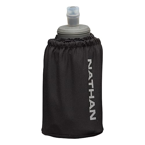 Nathan - Pinnacle 18oz Soft Flask Black/Reflective Silver OSFM