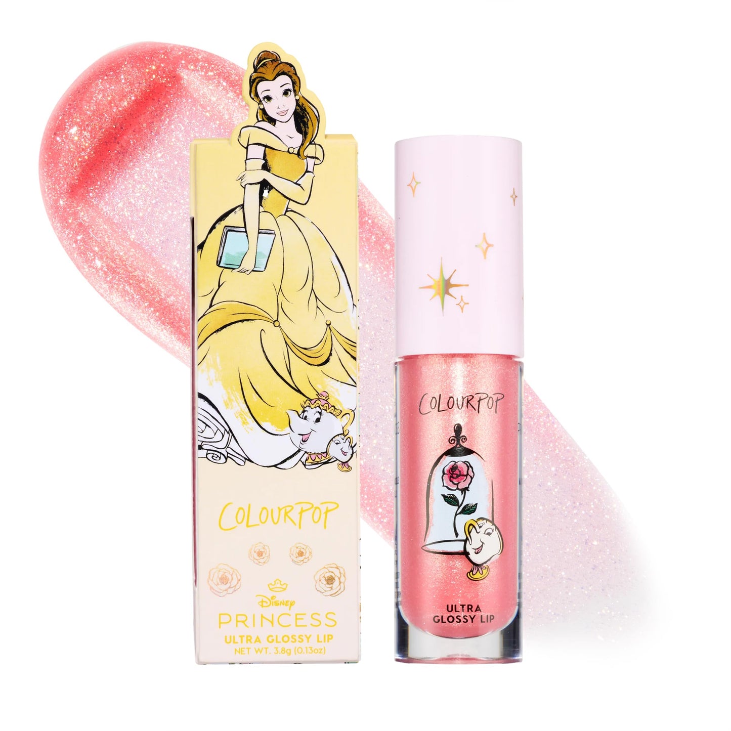 ColourPop x Disney Princess Ultra Glossy Lip Gloss - High-Shine, Non-Sticky & Hydrating Lip Gloss - Infused with Hyaluronic Acid, Kakadu Plum & Cherry