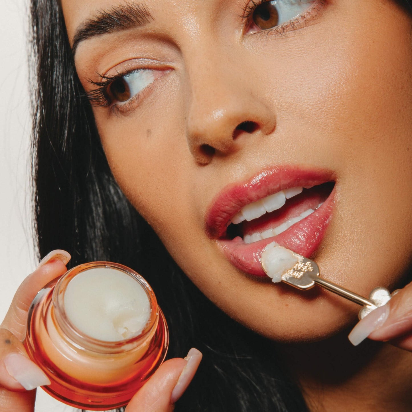 Poppy & Pout Orange Blossom Overnight Lip Mask - Nourishing Lip Moisturizer with Shea Butter & Beeswax - Cruelty Free, Recyclable Glass Jar (0.65 oz)