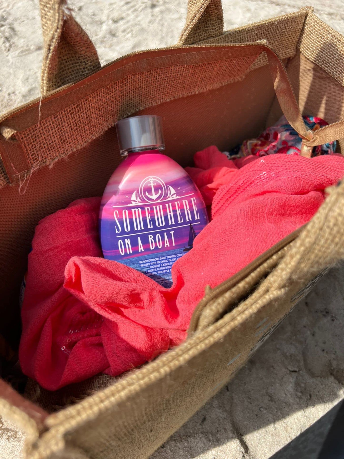 Somewhere On A Boat Tanning Lotion for Indoor Tanning Beds/Outdoor Sun Tan Dark Tanning Bed Lotion w/Coconut Oil, Pineapple & Shea Butter 13.5oz