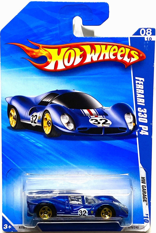 Hot Wheels 2010-076/240 HW Garage 08/10 Ferrari 330 P4 1:64 Scale