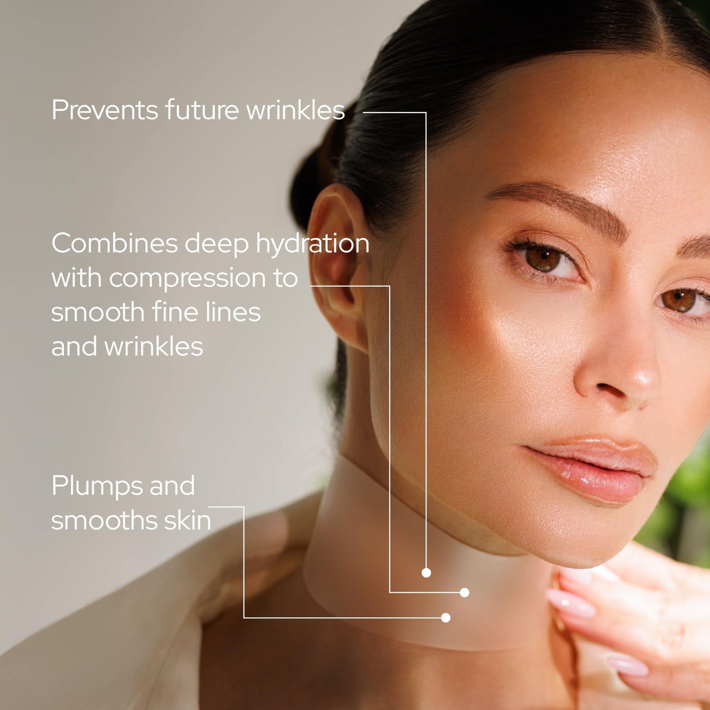 SiO Beauty NeckLift - Neckline Anti-Wrinkle Patch - Overnight Smoothing Silicone Patches For Neck Wrinkles, Fine Lines And Turkey Neck