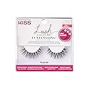 KISS Lash Couture LuXtensions Collection False Eyelashes, Flat Lash Technology, Super Slim Lash Band, Real Lash Extension Fibers, Reusable, Style