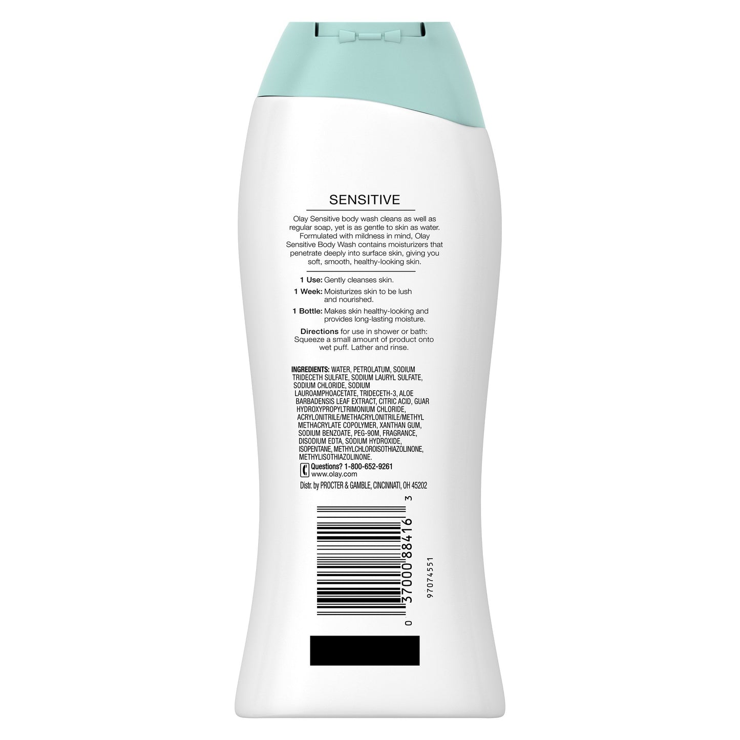 Olay Sensitive Body Wash, 23.6 Oz, Packaging May Vary