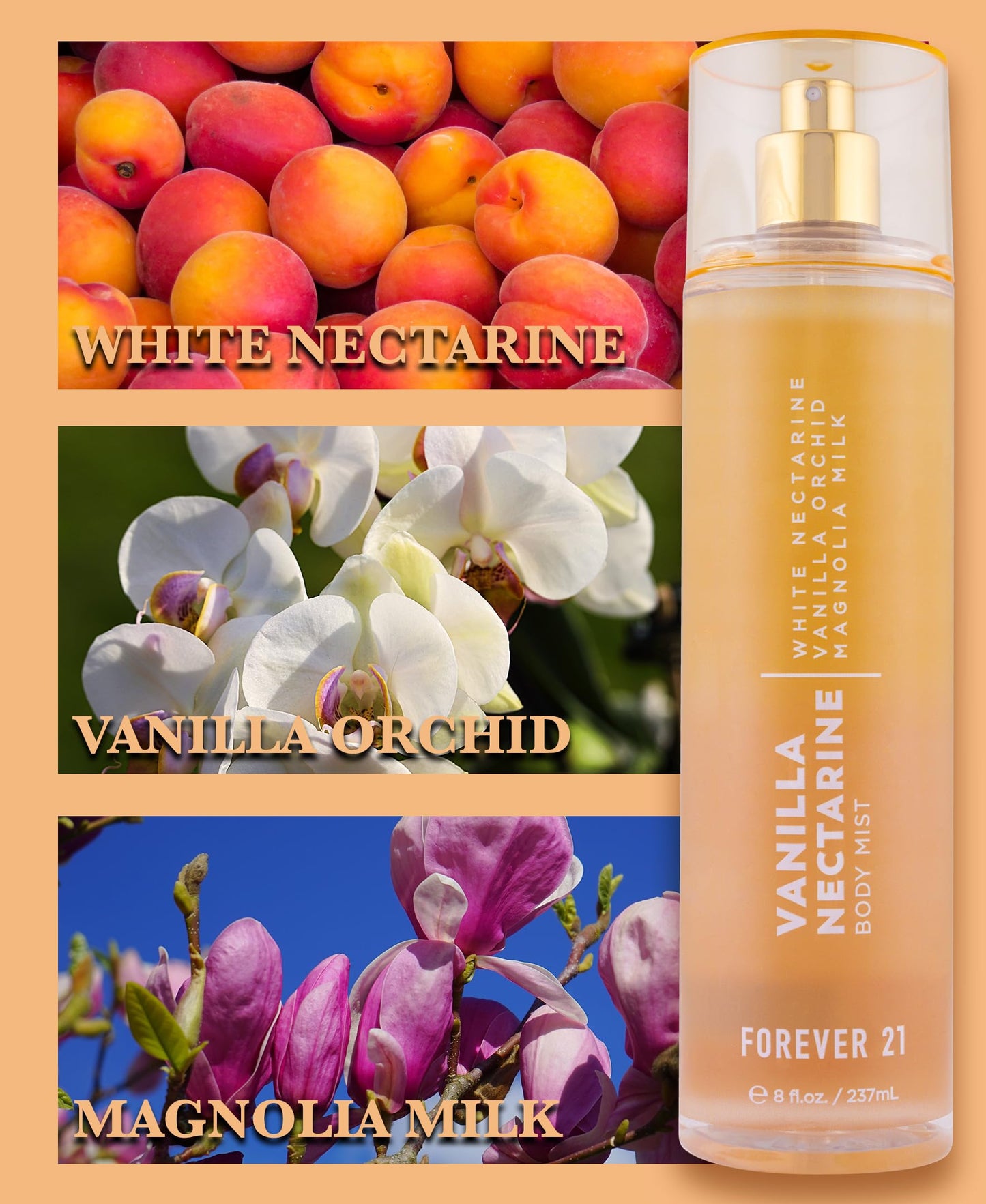 Forever 21 Vanilla Nectarine Body Mist, 8 fl. oz.
