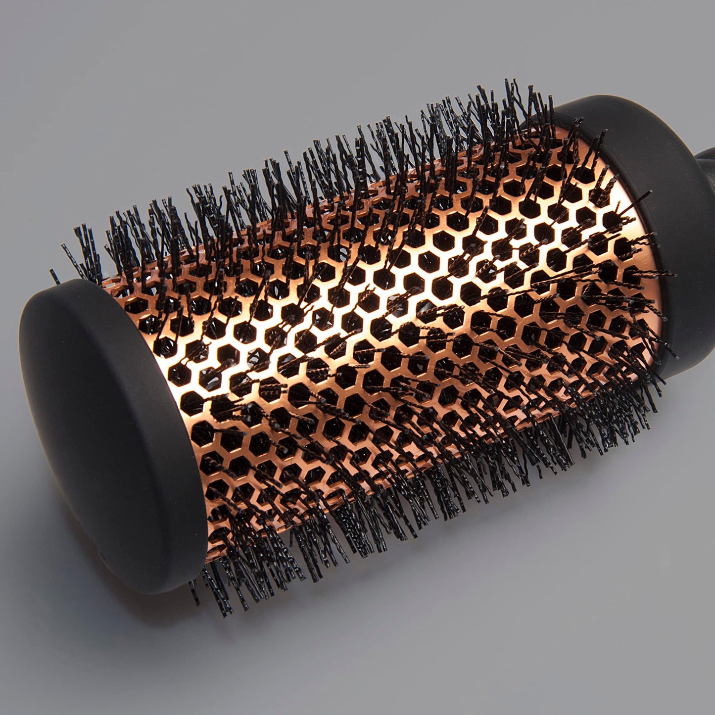 Fromm Heat Duo Copper x Ceramic 2.5" Round Brush for Expert Blowouts and Faster Hair Drying, Roller Hairbrush for Anti-static Styling, Smoothing
