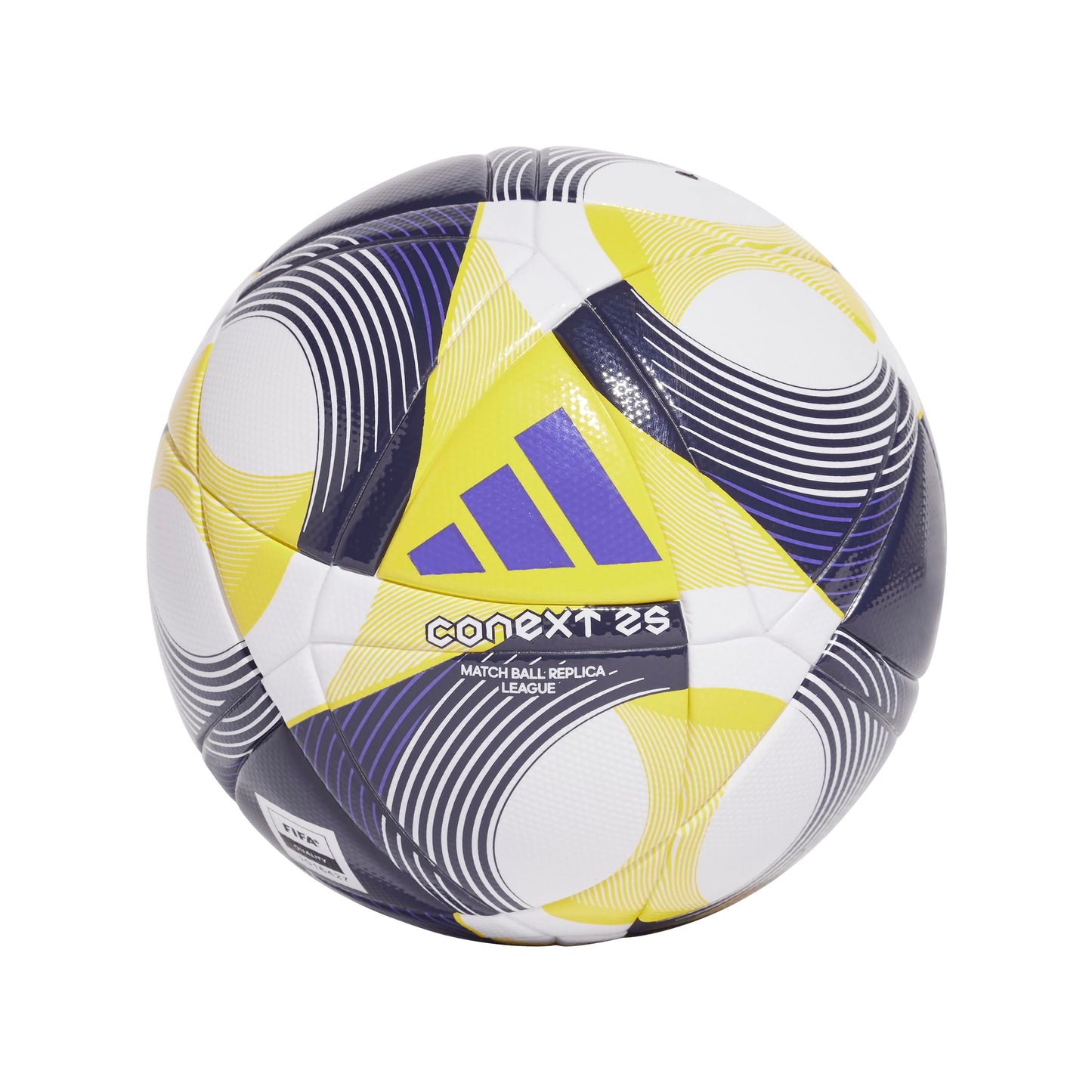 Adidas Unisex-Adult CoNext25 League Soccer Ball, White/Yellow/Pantone, 5