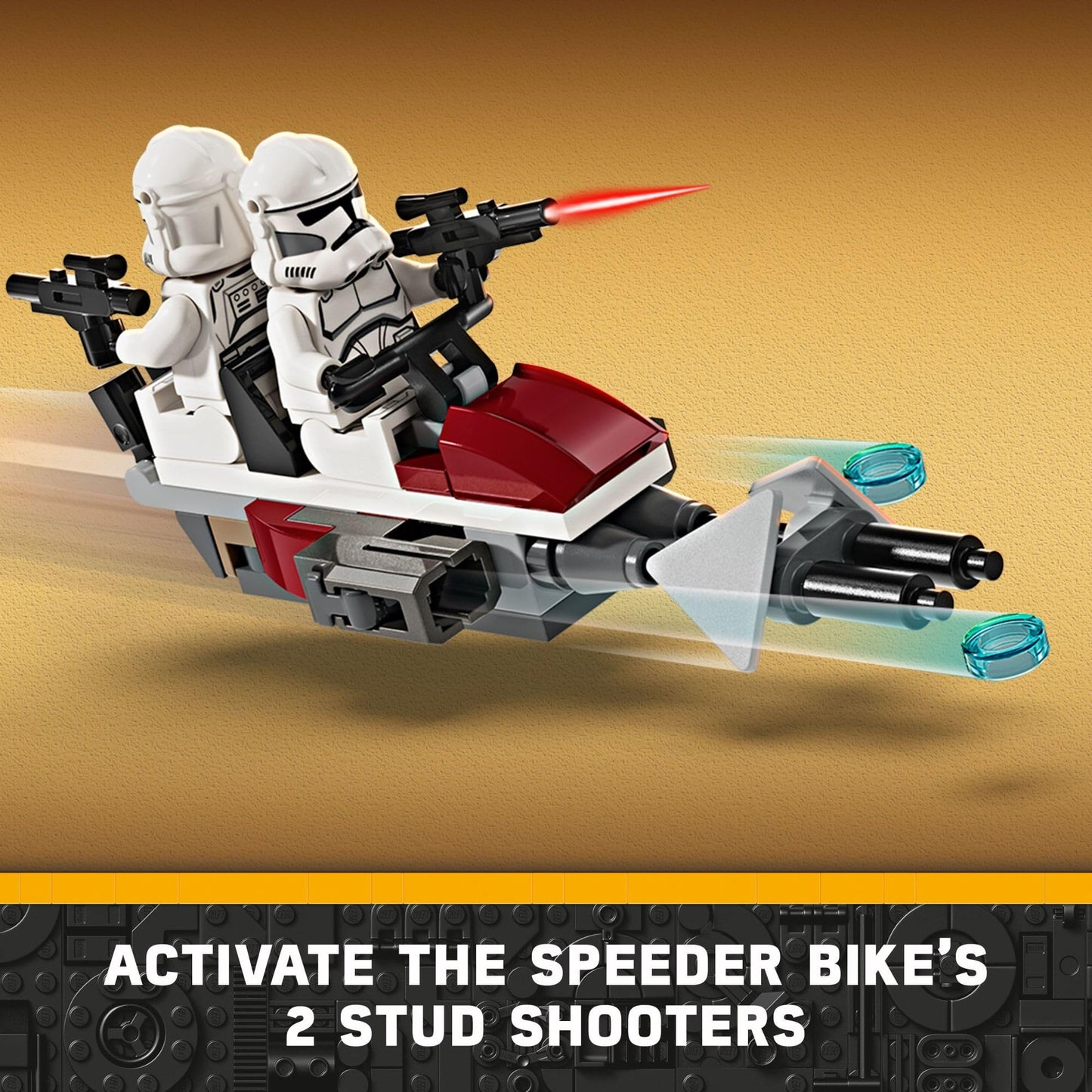 LEGO Star Wars Clone Trooper & Battle Droid Battle Pack 75372, Buildable Speeder Bike, Tri-Droid & Post, Gift for Kids Ages 7+