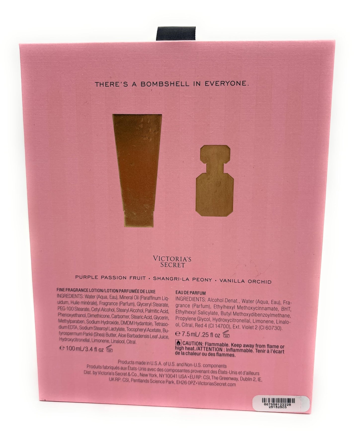 Victoria's Secret Bombshell 2pc Mini Eau de Parfum & Lotion Gift Set Travel Size