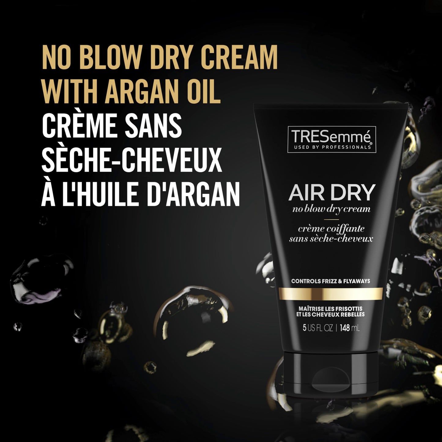 TRESemmé Air Dry Smoothing Cream for Frizzy, Unruly Hair - Hydrating Styling Cream 5 oz