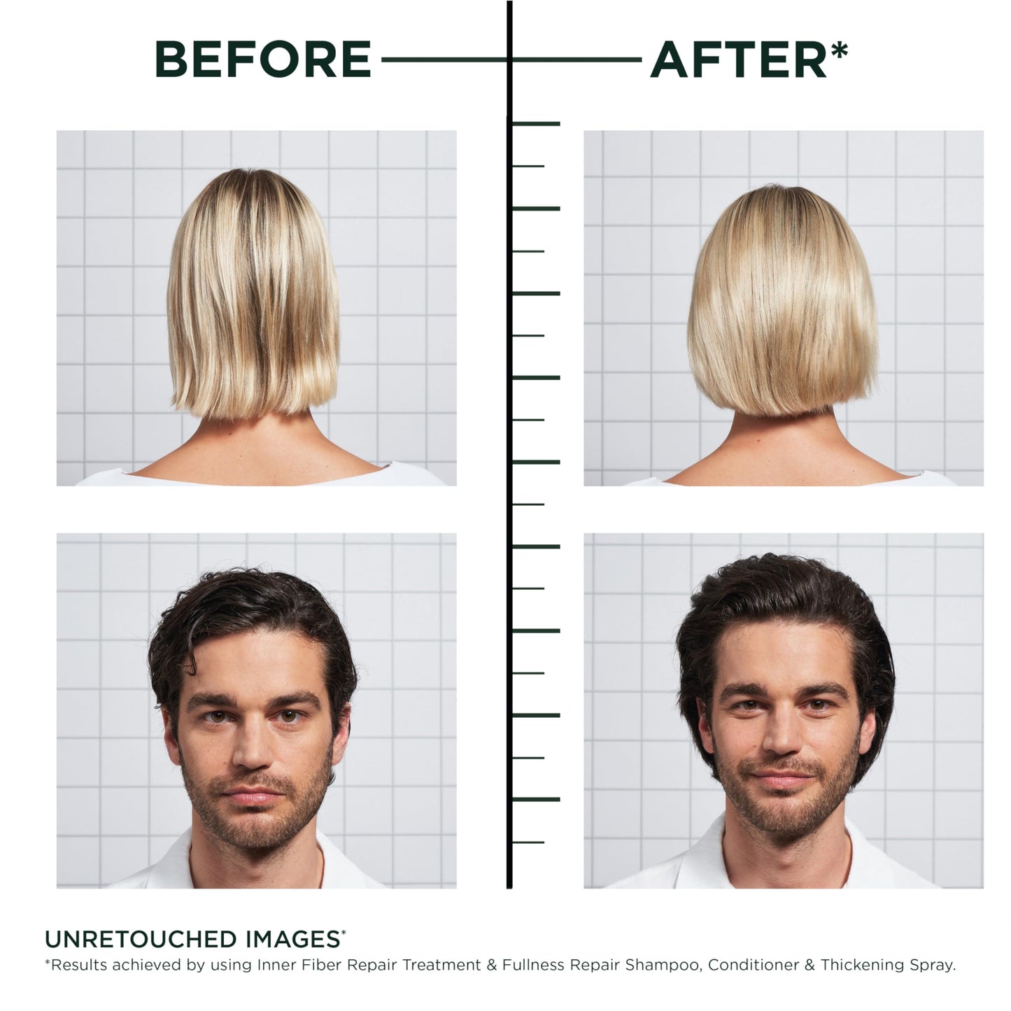 Garnier Fructis Hair Filler Fullness Repair Thickening Spray, Volumizing Spray with Polypeptides and Hair Repair Complex for Thin, Weak Split Ends