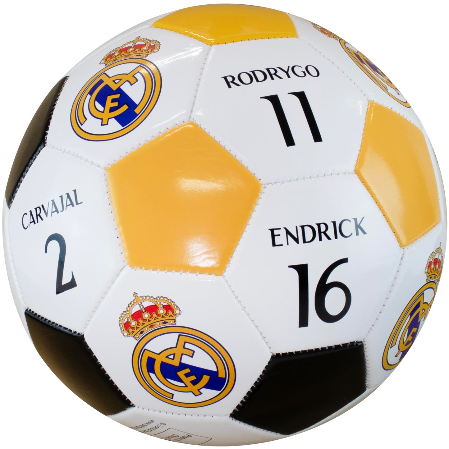 Maccabi Art Official Real Madrid 2024 UEFA Champions League Collectors Soccer Ball (Players Name and Number - Included Kroos and Rudiger)