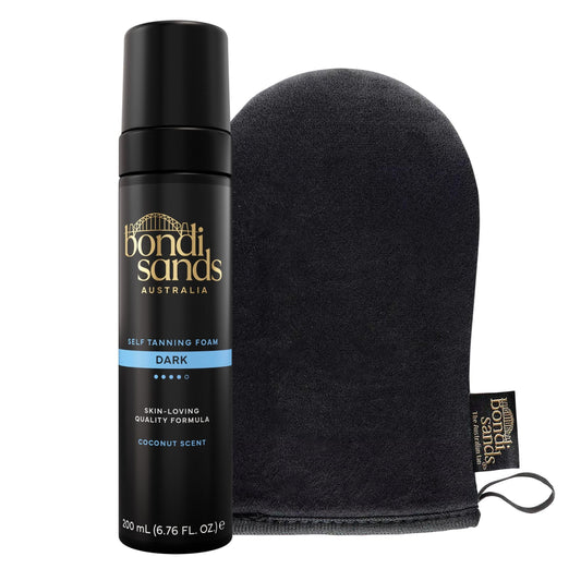 Bondi Sands Dark Self Tanning Foam + Application Mitt | Includes Lightweight Sunless Foam + Reusable Mitt for a Flawless Finish ($30 Value) Beauty and Personal Care Bondi Sands Default Title
