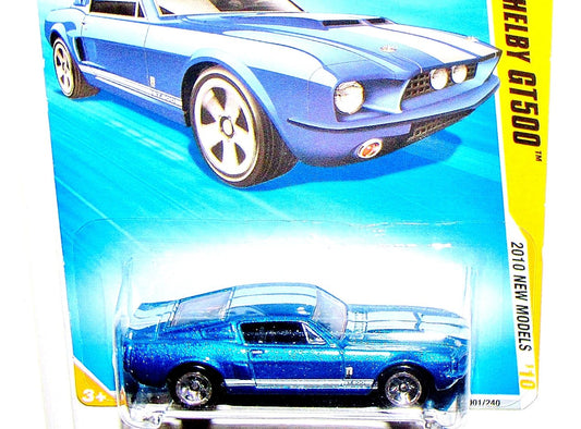 Hot Wheels 2010-001 New Models #1 BLUE '67 Shelby GT500 1:64 Scale