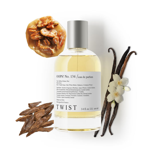 Twist OOPS! No. 134 - Eau De Parfum Inspired by Kay. Oudgasm Vanilla Oud, Long-Lasting Perfume for Women & Men, Oud & Vanilla Unisex Fragrance, Vegan Beauty & Personal Care HOUSE OF TWIST
