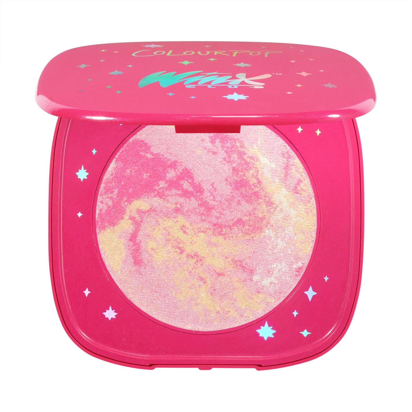 ColourPop Winx Club Super Shock Highlighter Makeup - High-Pigment, Crème-Powder Face Makeup - Buildable & Blendable Formula with a Unique Bouncy