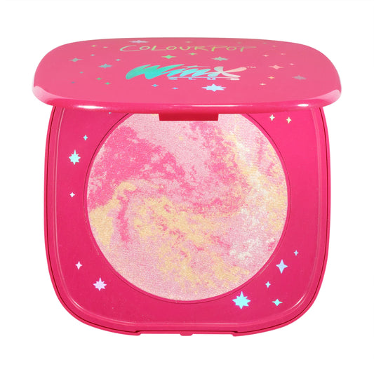 ColourPop Winx Club Super Shock Highlighter Makeup - High-Pigment, Crème-Powder Face Makeup - Buildable & Blendable Formula with a Unique Bouncy