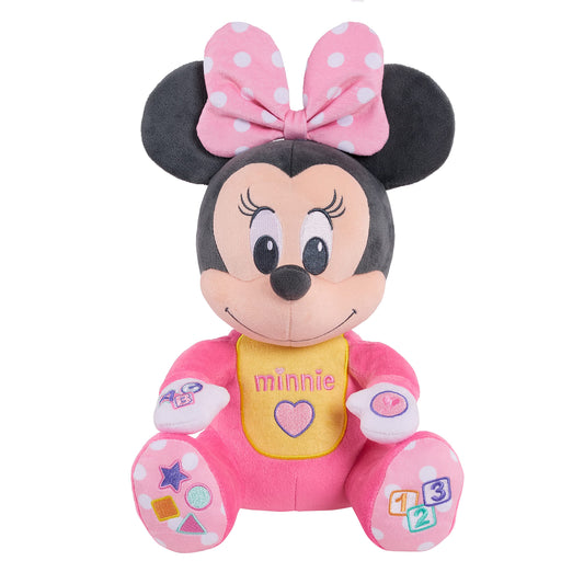 Disney Baby Musical Discovery Plush Minnie Mouse with Sounds and Phrases, Sings ABCs, 123s, and Colors Songs, Kids Toys for Ages 06 Month by Just Play