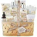 Christmas Gifts Bath & Body Spa Gift Basket for Women, Best Gift for Mother's Day & Birthday, White Rose Set Body Lotion, Shower Gel, Bubble Bath