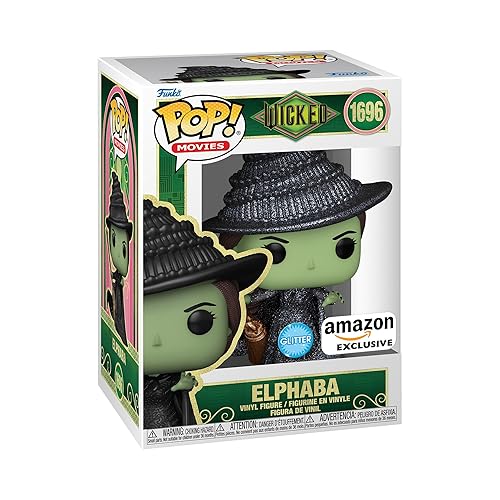 Funko POP Movies: Wicked - Elphaba - Glitter - Collectable Vinyl Figure - Gift Idea - Official Merchandise - for Kids & Adults - Movies Fans - Model…