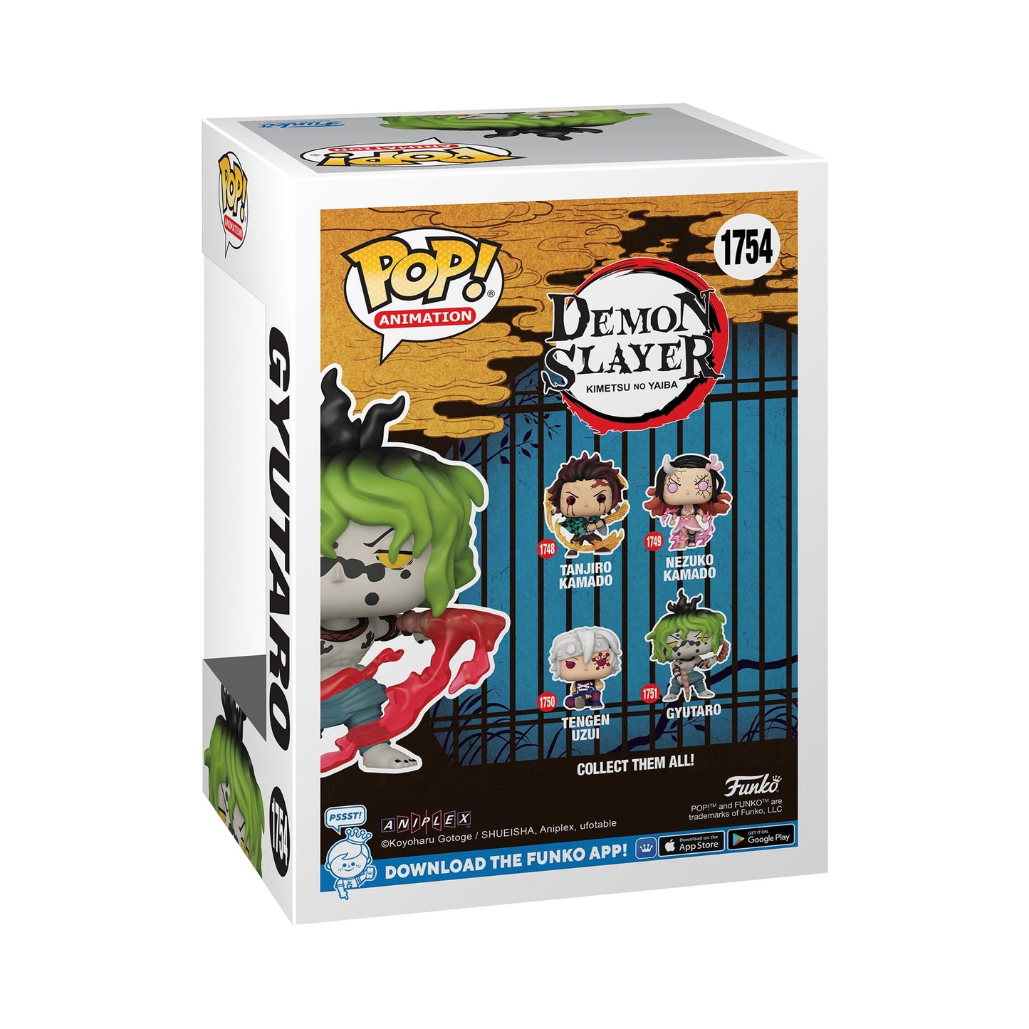 Funko POP! Animation 1754 Demon Slayer Gyutaro (Blood Attack) Special Edition