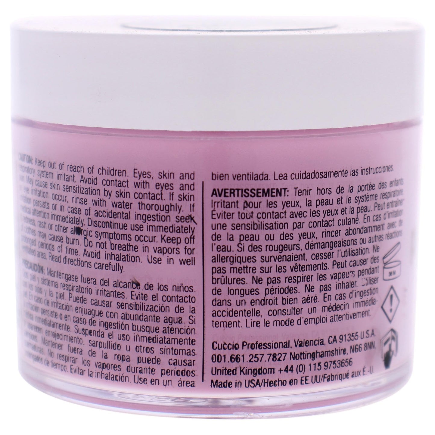 Cuccio Colour Powder Nail Polish - Lacquer For Manicure And Pedicure - Highly Pigmented Powder That Is Finely Milled - Durable Finish With A Flawless