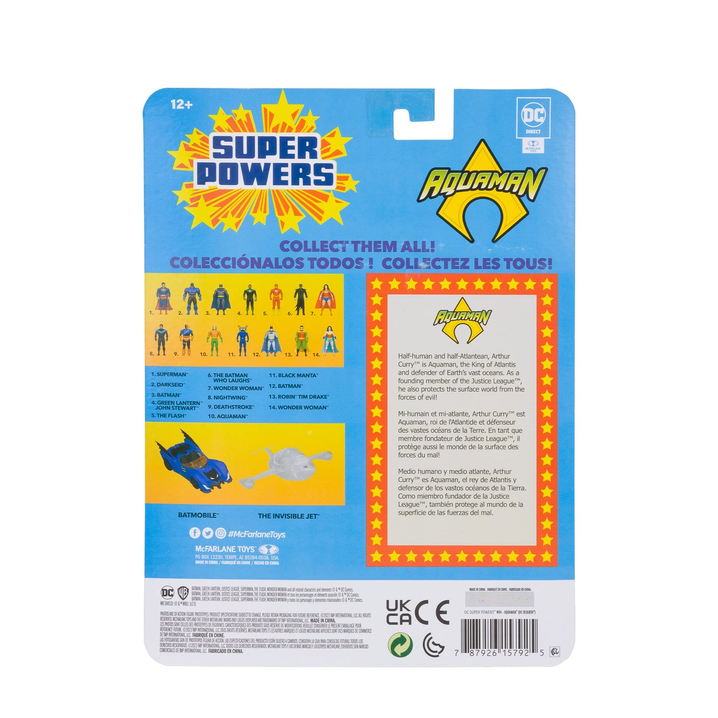 McFarlane Toys - DC Super Powers Aquaman 4in Action Figure