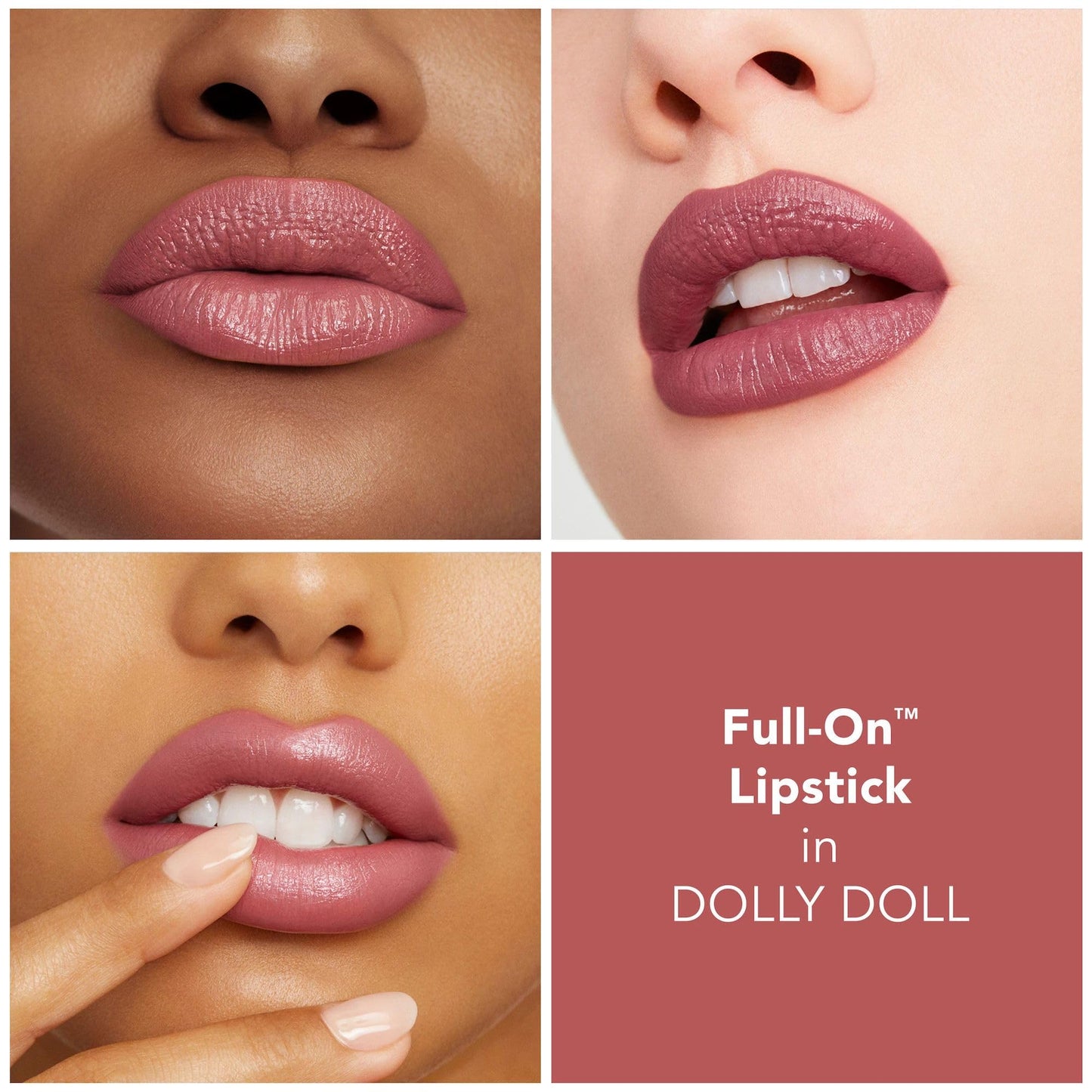 Buxom Full-On Plumping Satin Lipstick, Dolly Doll
