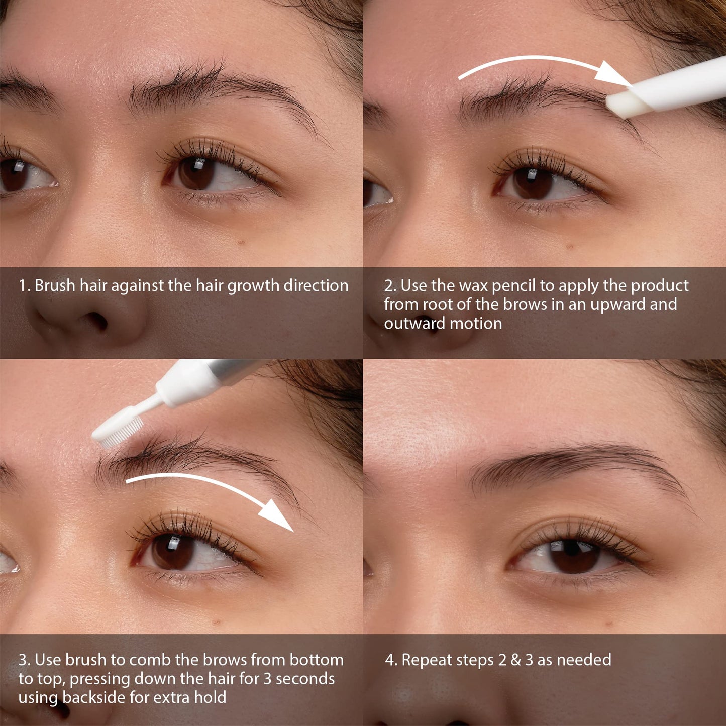 Ruby Kisses Brow Styling Pencil with Brush, Long-Lasting Eyebrow Wax, Clear Brow Shaper, Precision Sculpting & Shaping, Professional Quality, Easy