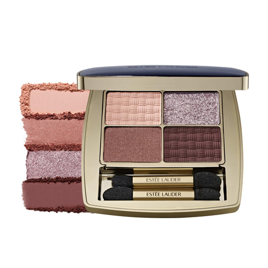 Estée Lauder The Essential Eyeshadow Quad Long-Lasting Palette | Shape, Sculpt, Magnify, Power Brunch, 0.14 Ounce