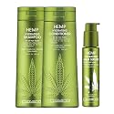 GIOVANNI Hemp Hydrating Shampoo, Conditioner, & Serum Trio - Contains Hemp Seed Oil, Aloe Vera, & Frankincense, Helps Stimulate, Moisturize