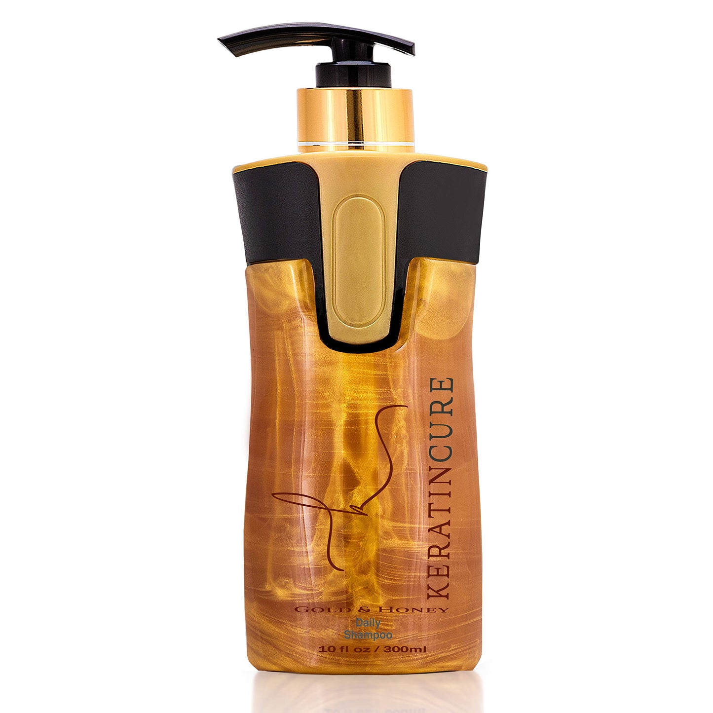 Keratin Cure Gold & Honey 2 Piece Hair Care Sulfate Free Shampoo, Conditioner for Repair Moisturize with Protein & Organic Extracts for keratin