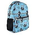 Hello Kitty Allover School Backpack - My Melody, Kuromi, Keroppi, Badtz-Maru - Backpack for Boys, Girls, Women - Official Character School Bookbag (Badtz Maru Blue)