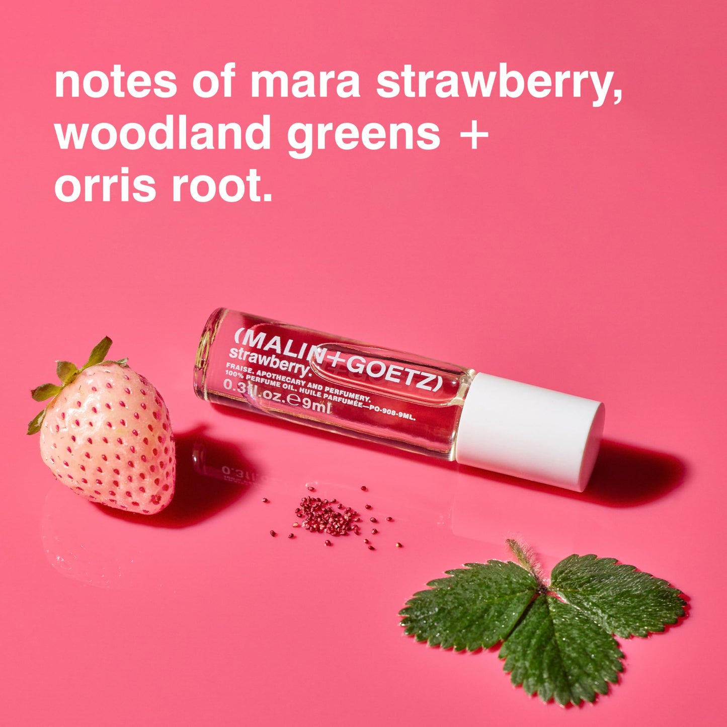 MALIN+GOETZ Perfume Oil Strawberry | Concentrated Fragrance in Signature Scents | Travel-Friendly Rollerball | Vegan & Cruelty-Free | 0.2 fl oz