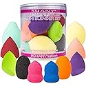 SHANY Pretty & Precise Mini Makeup Blender Puff Set - Premium Latex-Free Makeup Blender Beauty Sponges For Foundation and Blending - Set of 10