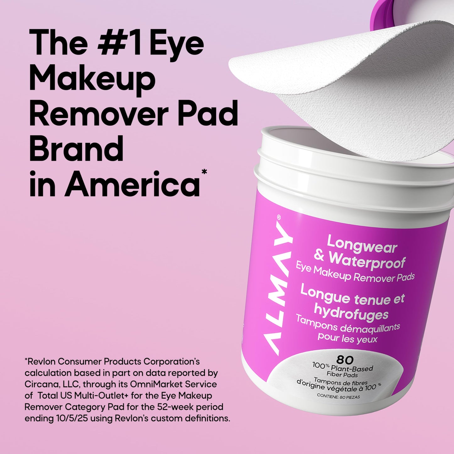 Almay Longwear & Waterproof Eye Makeup Remover Pads, 120 count(Packaging May Vary) Beauty and Personal Care Almay