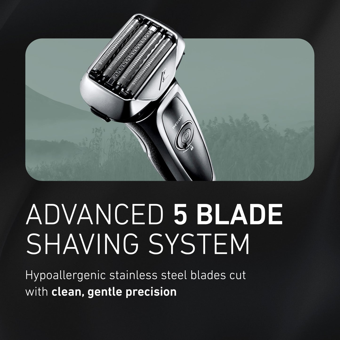 Panasonic ARC5 Electric Razor for Men with Pop-Up Trimmer, Wet/Dry 5-Blade Electric Shaver with Intelligent Shave Sensor and Multi-Flex Pivoting Head Beauty and Personal Care Panasonic