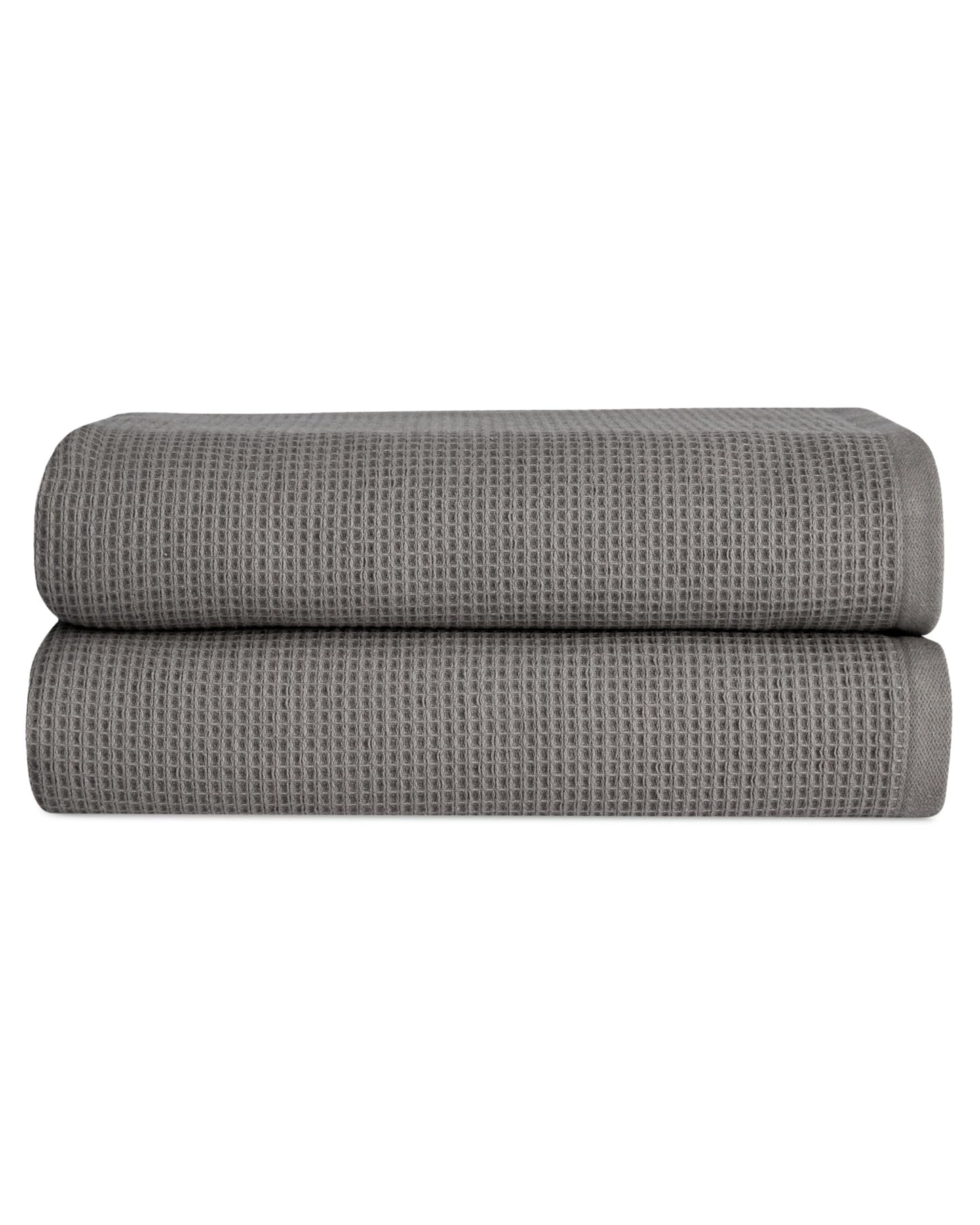 Cozy Earth Waffle Bath Sheets - 60% Cotton 40% Viscose from Bamboo Bath Sheets 40 x 65 Inches - Soft & Absorbent Terry, Reversible Mini Textured…