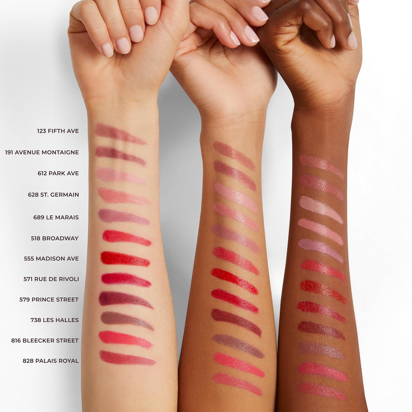 Laura Mercier Caviar Hydra Crème Lipstick, 16HR Hydration and Lip Barrier Repair, All Day Wear, Plumping, Smudge- & Fade-proof, Creamy Satin Finish, Infused with Hyaluronic Acid, 571 Rue de Rivoli