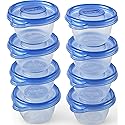 Glad Food Storage Containers - Mini Round Containers - 4 Ounce - 8 Containers