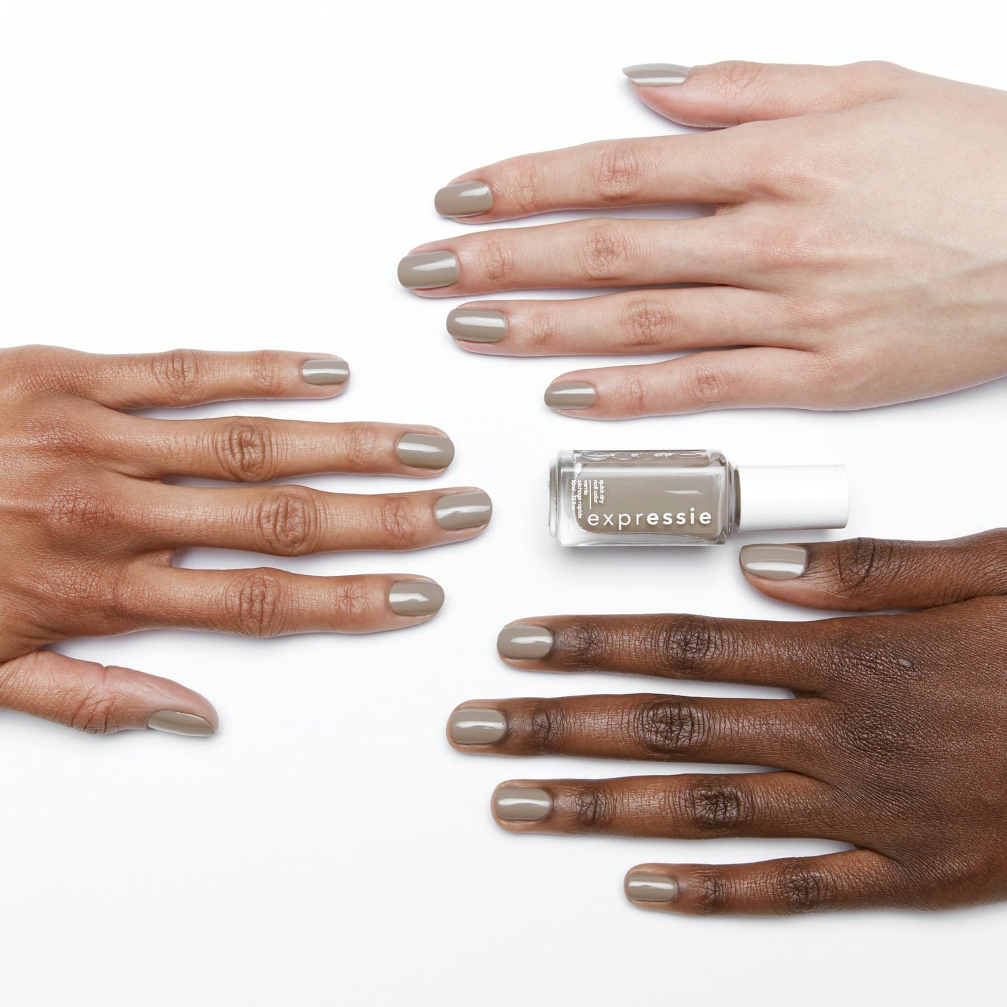 essie Expressie Nail Polish, Quick-Dry Soft Gray Nail Polish, Vegan, Binge-Worthy, 0.33 fl oz Beauty & Personal Care essie