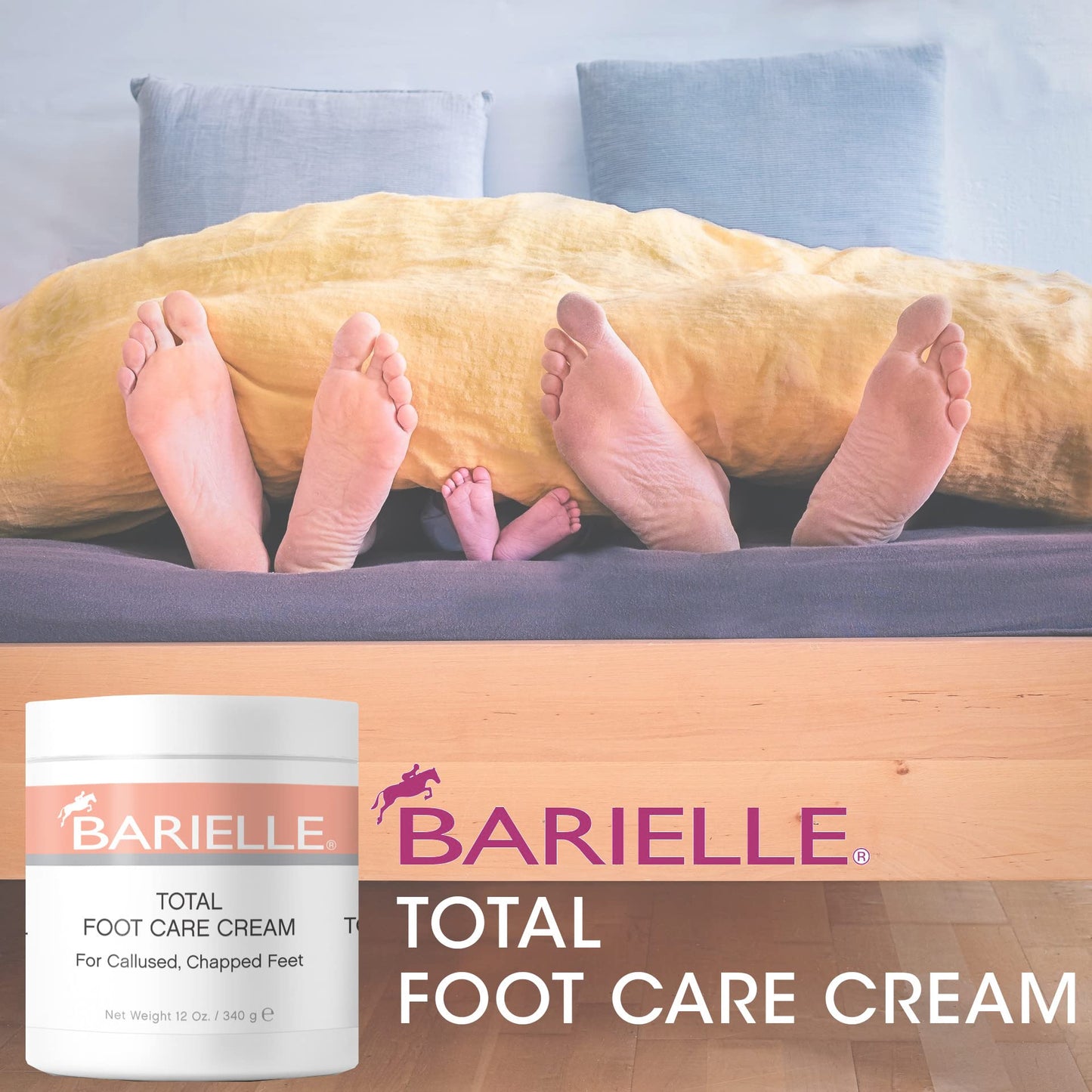 BARIELLE Total Foot Care Cream 12 oz. – Foot Cream for Dry, Cracked, Feet
